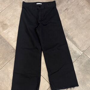 Zara Black Wide Leg Jeans